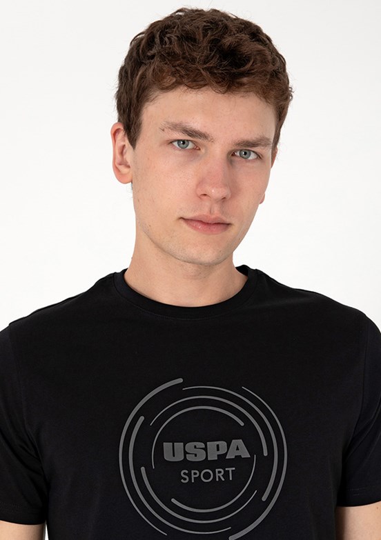 US POLO ASSN Siyah Erkek Basic T-Shirt
