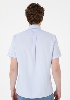 US POLO ASSN Mavi Erkek Uzun Kol Gömlek