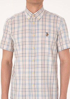 US POLO ASSN Lacivert Erkek Kısa Kol Gömlek