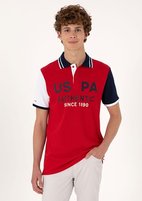 US POLO ASSN Kırmızı Erkek Regular T-Shirt