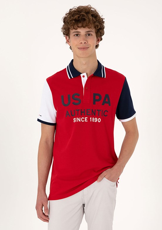 US POLO ASSN Kırmızı Erkek Regular T-Shirt