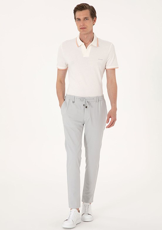 PİERRE CARDİN Erkek Bej Regular Pantolon