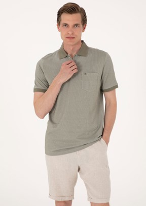 PİERRE CARDİN Yeşil Erkek Regular T-Shirt