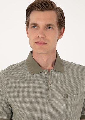 PİERRE CARDİN Yeşil Erkek Regular T-Shirt