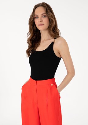PIERRE CARDIN Siyah Kadın Slim Kazak