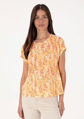 US POLO ASSN Turuncu Kadın A-Form Fit T-Shirt