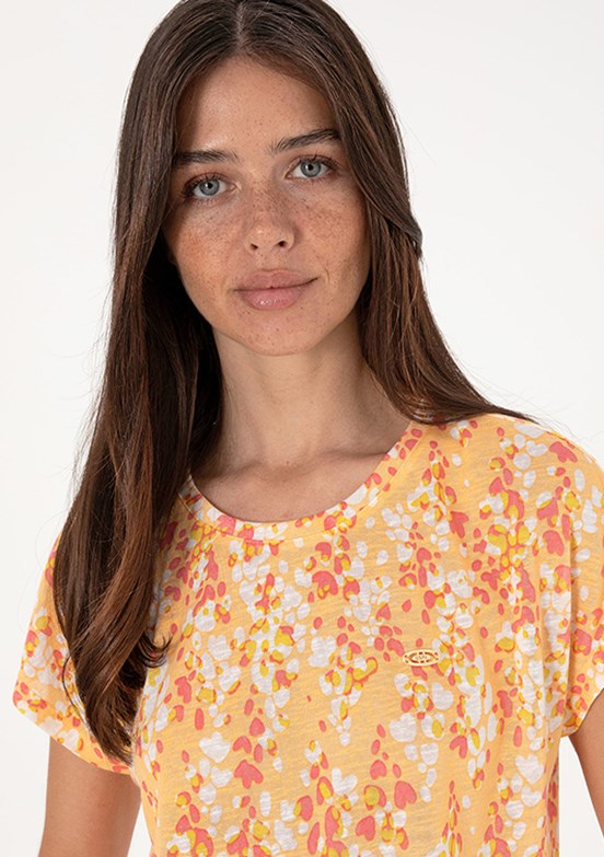 US POLO ASSN Turuncu Kadın A-Form Fit T-Shirt