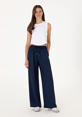 US POLO ASSN Lacivert Kadın Relax Pantolon