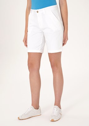 US POLO ASSN Kadın Beyaz Slim Şort