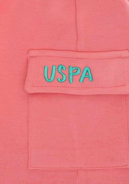 US POLO ASSN Pembe Kız Çocuk Bermuda Şort