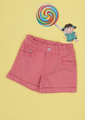 US POLO ASSN Pembe Kız Çocuk Bermuda Şort