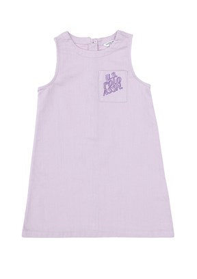 US POLO ASSN Mor Kız Çocuk Culotte Elbise