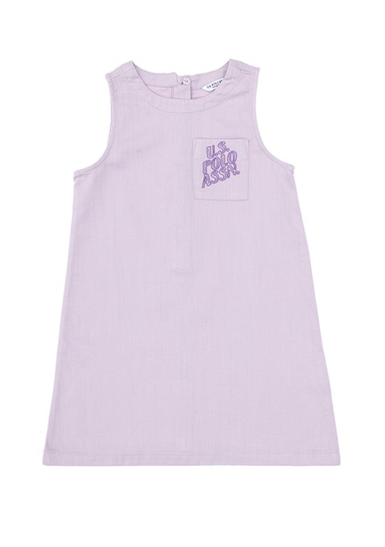 US POLO ASSN Mor Kız Çocuk Culotte Elbise