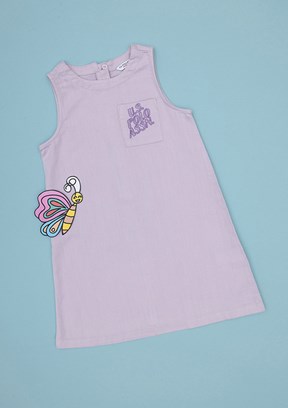 US POLO ASSN Mor Kız Çocuk Culotte Elbise