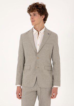 US POLO ASSN Yeşil Erkek Slim Ceket