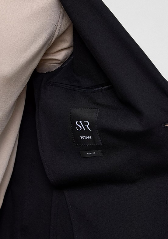 SÜVARİ Siyah Erkek Slim Takım Elbise