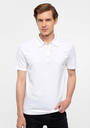 SÜVARİ Beyaz Erkek Polo Yaka Kazak