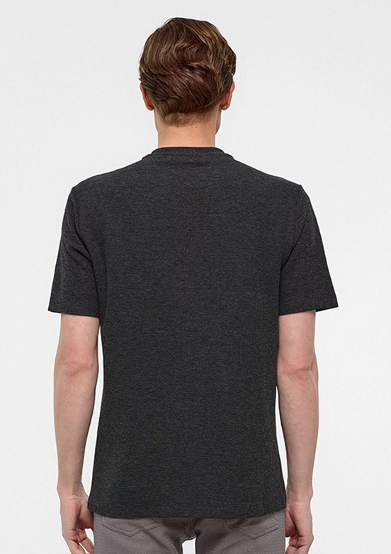SÜVARİ Antrasit Erkek O Yaka T-Shirt