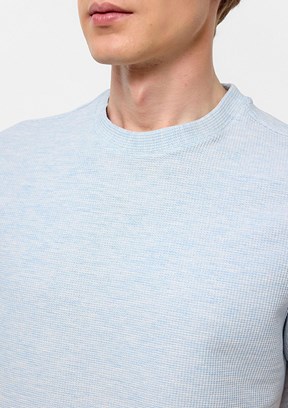 SÜVARİ Mavi Erkek O Yaka T-Shirt