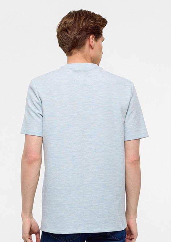 SÜVARİ Mavi Erkek O Yaka T-Shirt