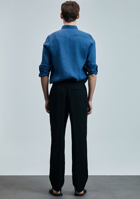 LUFİAN Siyah Erkek Chino Pantolon