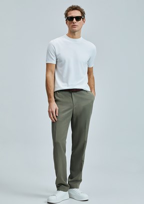 LUFIAN Yeşil Erkek Chino Pantolon