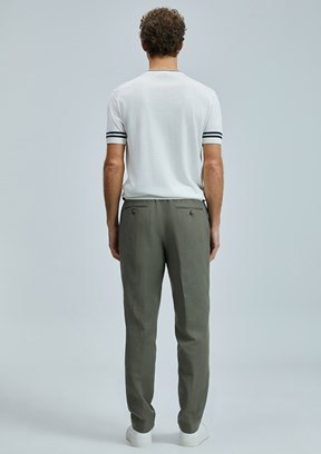 LUFIAN Yeşil Erkek Chino Pantolon