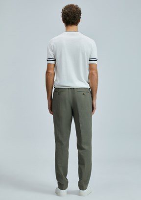 LUFIAN Yeşil Erkek Chino Pantolon