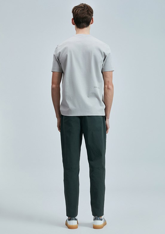 LUFİAN Bej Erkek Baskılı T-Shirt