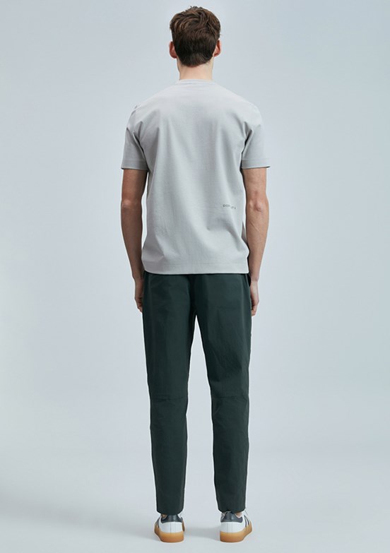 LUFİAN Bej Erkek Baskılı T-Shirt