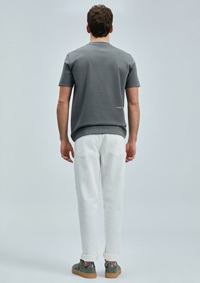 LUFİAN Yeşil Erkek Baskılı T-Shirt