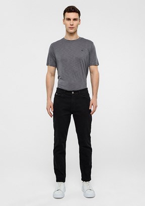 BACKANDBOND - B34T35007 Erkek Siyah Normal Bel Jean Pantolon
