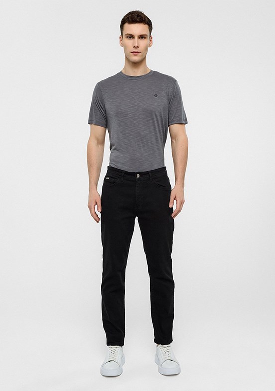BACKANDBOND - B34T35007 Erkek Siyah Normal Bel Jean Pantolon
