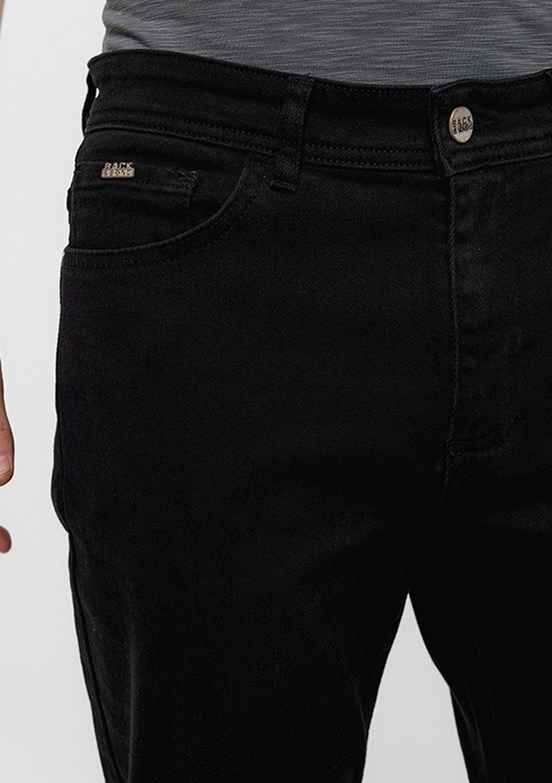 BACKANDBOND - B34T35007 Erkek Siyah Normal Bel Jean Pantolon