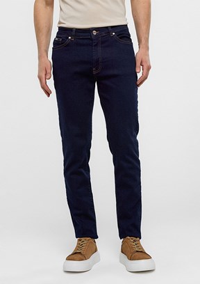 BACKANDBOND - B34T35004 Erkek Mavi Normal Bel Jean Pantolon