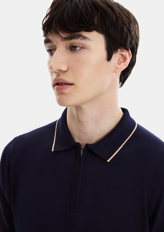 BACKANDBOND - B34T20023 Lacivert Basic T-Shirt