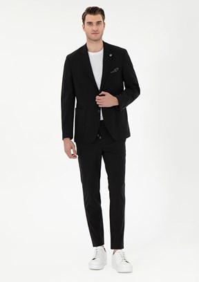PİERRE CARDİN Siyah Erkek Basic Pantolon