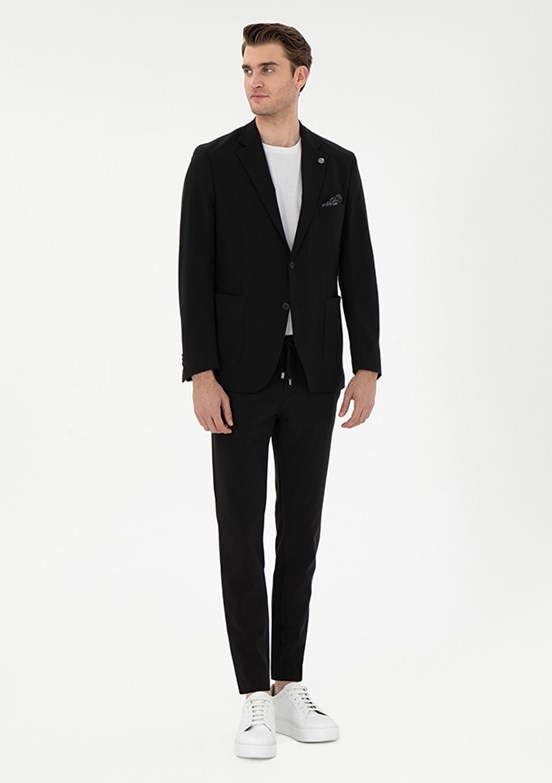 PİERRE CARDİN Siyah Erkek Basic Pantolon