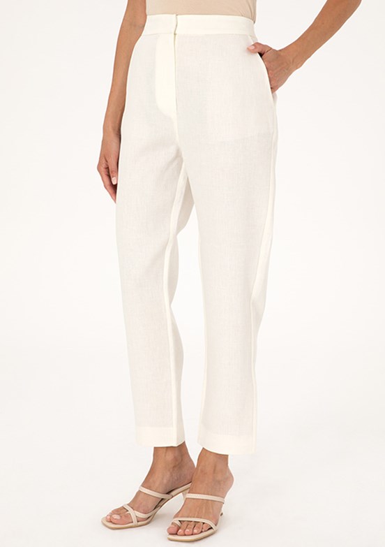PIERRE CARDIN Beyaz Kadın Basic Pantolon