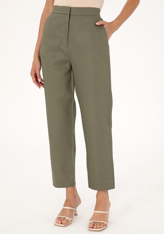 PIERRE CARDIN Yeşil Kadın Basic Pantolon