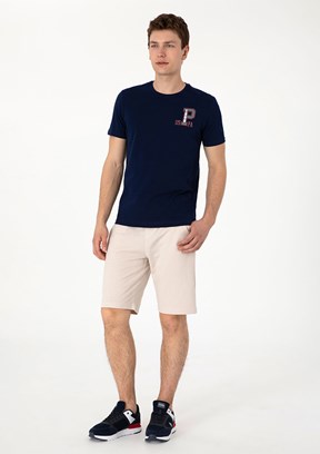 US POLO ASSN Bej Erkek Bermuda Şort