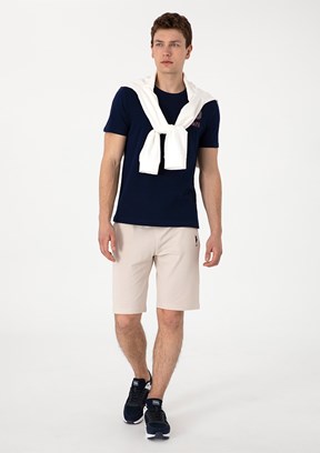 US POLO ASSN Bej Erkek Bermuda Şort