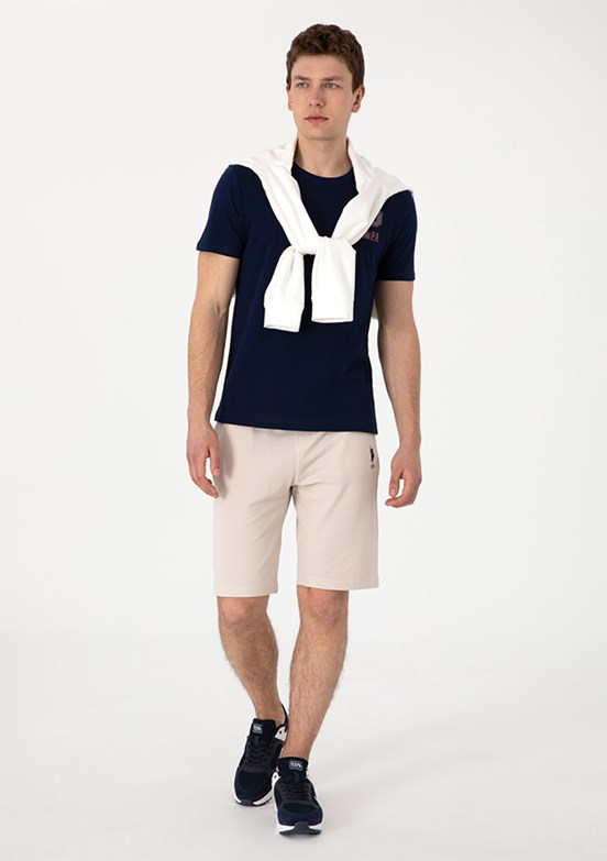 US POLO ASSN Bej Erkek Bermuda Şort