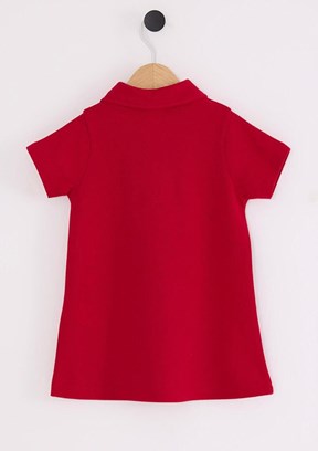 US POLO ASSN Kırmızı Kız Bebek Basic Elbise
