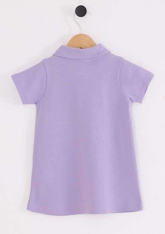 US POLO ASSN Mor Kız Bebek Basic Elbise