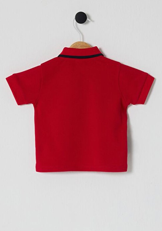 US POLO ASSN Kırmızı Erkek Bebek Kısa Kol T-Shirt