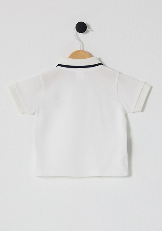 US POLO ASSN Beyaz Erkek Bebek Kısa Kol T-Shirt