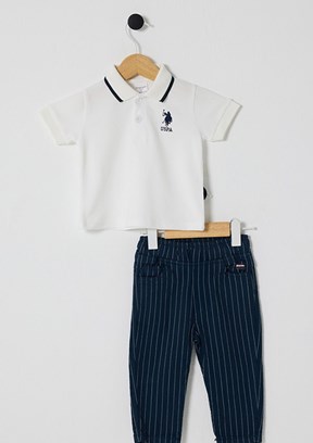 US POLO ASSN Çok Renkli Erkek Bebek Şortlu İkili Takım