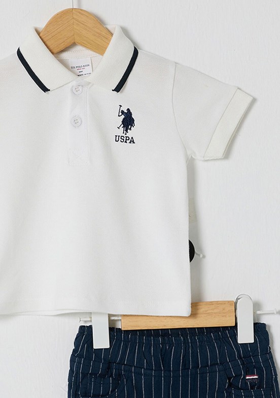 US POLO ASSN Çok Renkli Erkek Bebek Şortlu İkili Takım