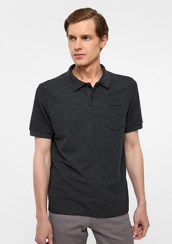 SÜVARİ Antrasit Erkek Polo Yaka T-Shirt